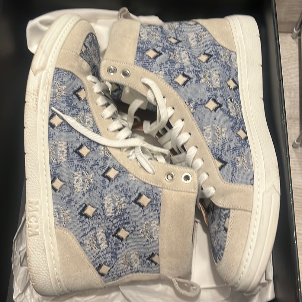 Blue mcm shoes size 42